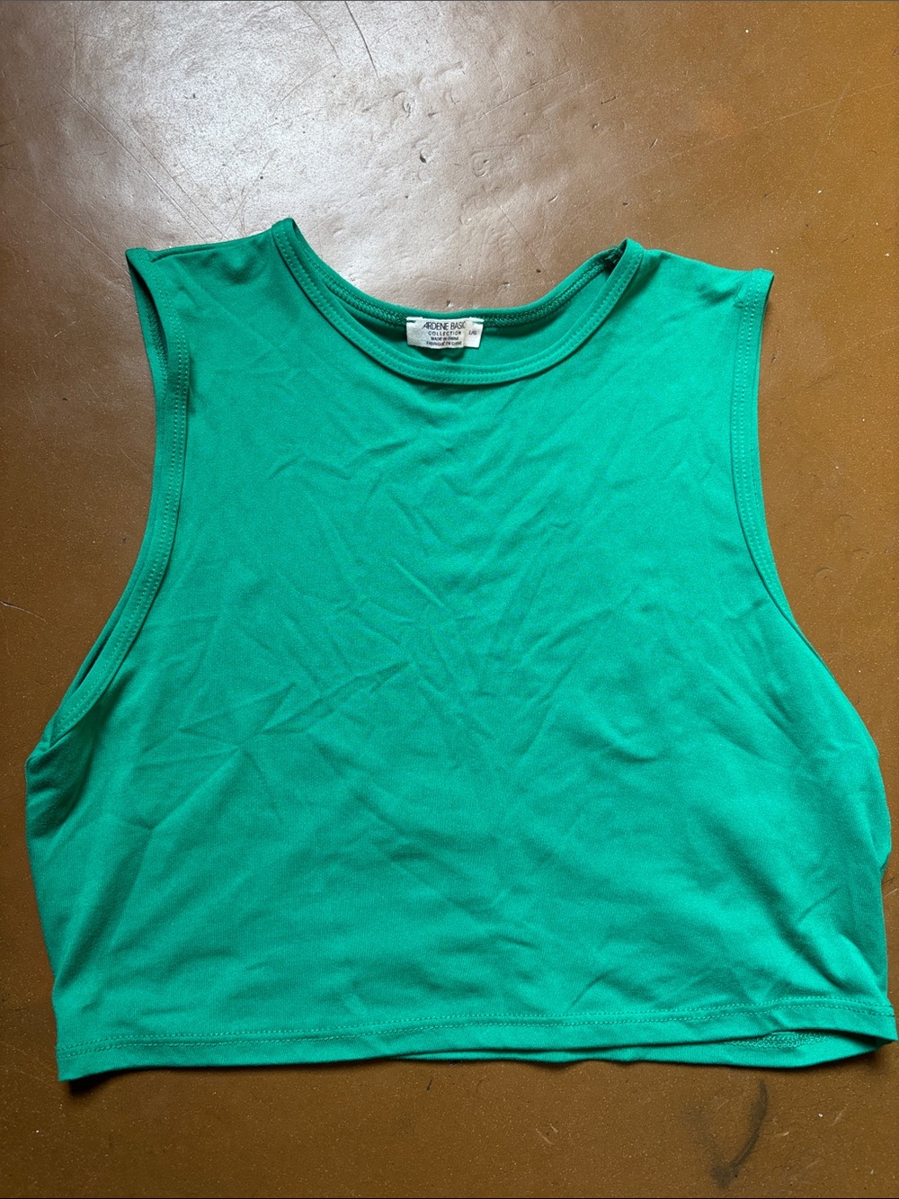 Ardene Bright Green Cropped Muscle Tank